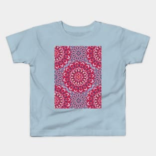 Flower Mandala Viva Magenta Kids T-Shirt